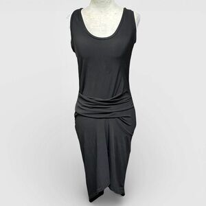 RACHEL Rachel Roy Black Ruched Sleeveless Dress S